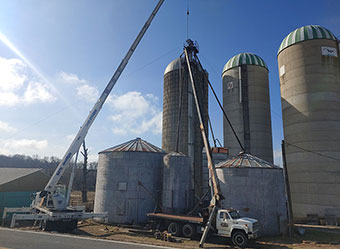 grain elevator crane project