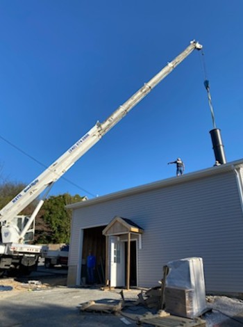 Crematory Maryland crane project