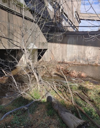 crane log jam removal
